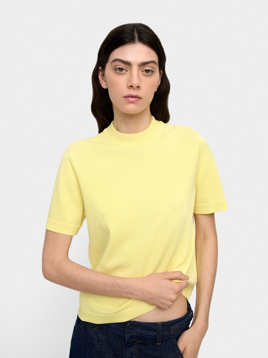 Jersey De Punto Con Pañuelo amarillo
