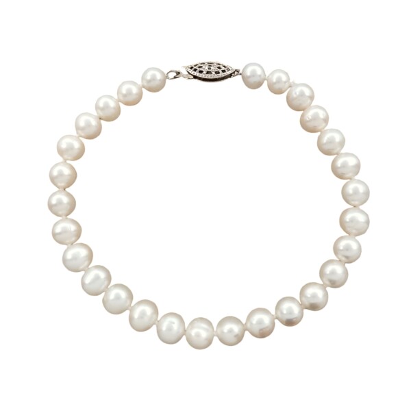 Pulsera de perlas-Plata 925-Perlas españolas-PU3823 conpiedra