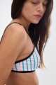 Bikini Top Proa Stripes Aqua