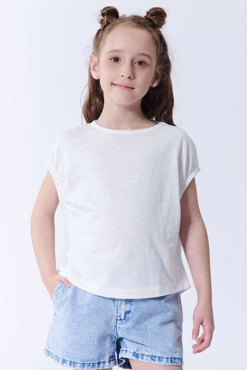 Remera crop Blanca