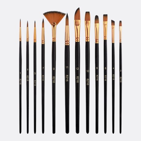 Set Completo Pinceles x12 Set Completo Pinceles x12