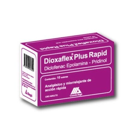 Dioxaflex Plus Rapid 10 Sobres. Dioxaflex Plus Rapid 10 Sobres.