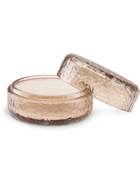 Tarro de almacenaje GENEVAD Ø10xH6 cm vidrio marrón Tarro de almacenaje GENEVAD Ø10xH6 cm vidrio marrón