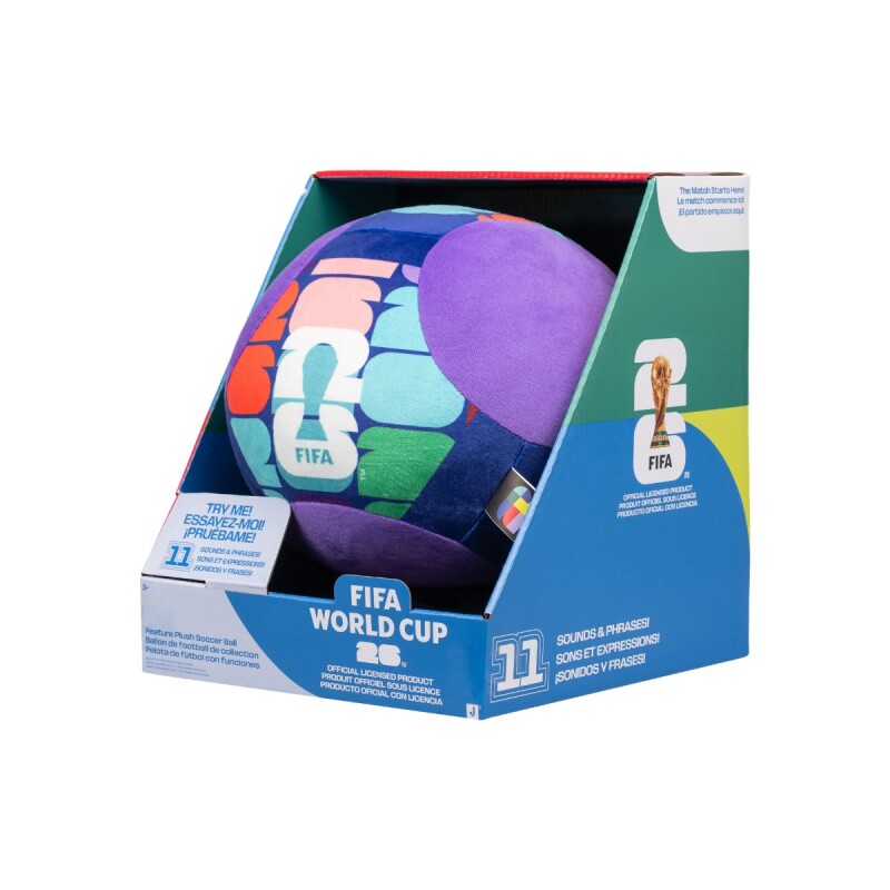 PELOTA Fifa mundial CON CANTO DIVERTIDO, SONIDOS AL MOVIMIENTO 9" Pelota Fifa Mundial Con Canto Divertido, Sonidos Al Movimiento 9"