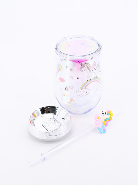 VASO UNICORNIO PLATEADO