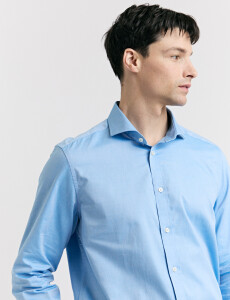 012652 CAMISA HARRINGTON SELECT Celeste Oscuro