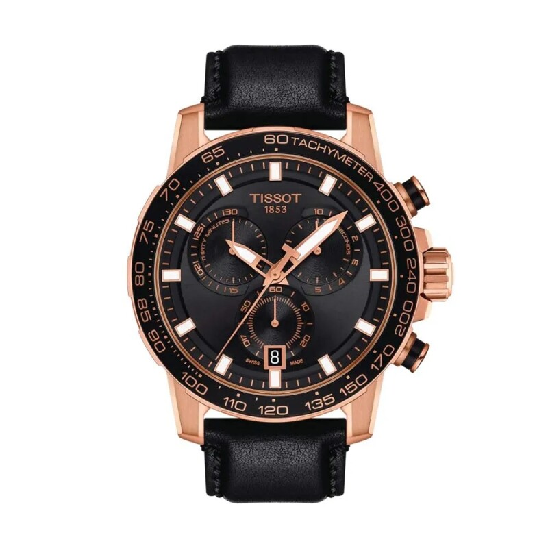 Reloj Tissot T1256173605100 Supersport Chrono para hombre de cuero negro Reloj Tissot T1256173605100 Supersport Chrono Para Hombre De Cuero Negro
