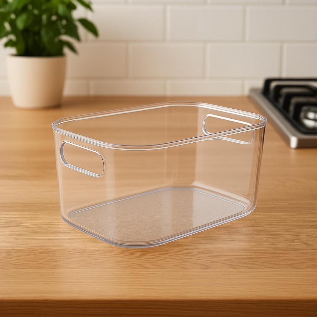 Organizador de acrílico rectangular 36cm x 25cm x 16cm 