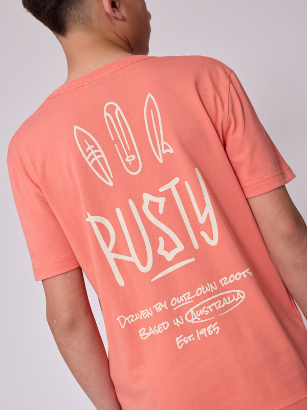 T-SHIRT ROKAI TEEN RUSTY Durazno