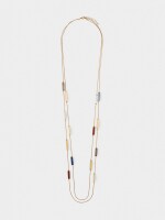 Collar Largo Doble Multicolor multicolor