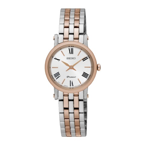 Reloj Seiko SWR028P1 para dama con correa de acero Rosé