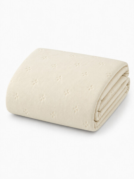 COLCHA 2 PLAZAS BEIGE