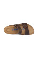 Sandalia Arizona Soft Footbed Oiled Leather - Estrecho Habana