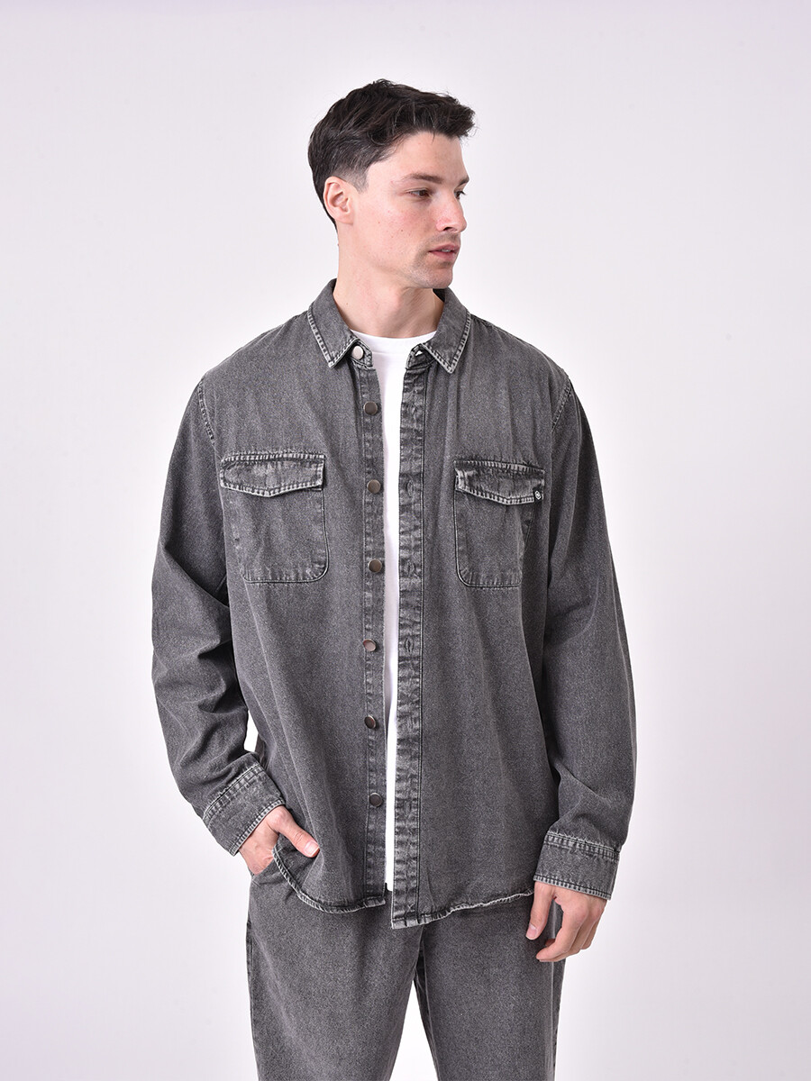 SOBRECAMISA ALEX - GRIS OSCURO 