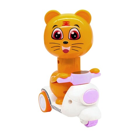 Juguete Interactivo Animales Moto A Fricción Infantil Niños Variante Modelo Gato Lila