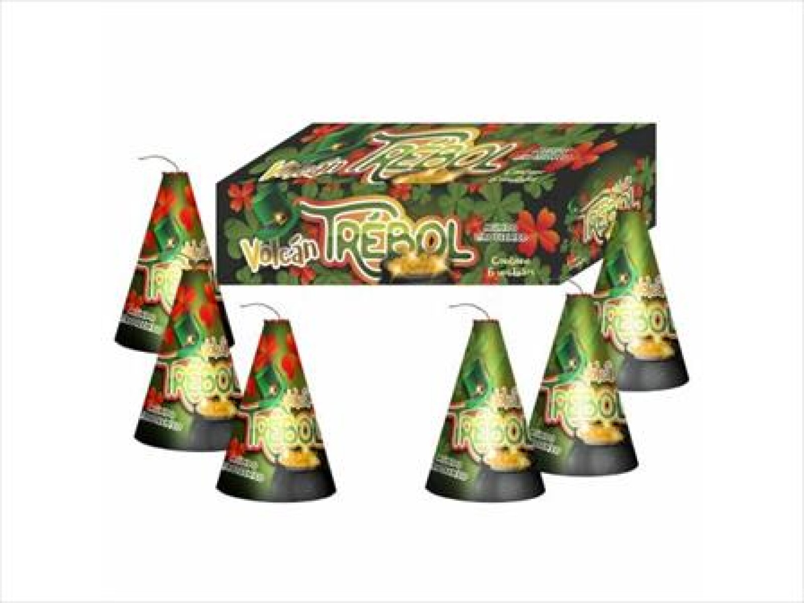 VOLCAN 3´´TREBOL 8CM DISP 6PCS 