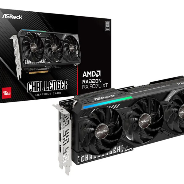 Tarjeta De Video Radeon Rx 9070 Xt Challenger 16gb Gddr6 TARJETA VIDEO ASROCK RX9070 XT CHALL 16G