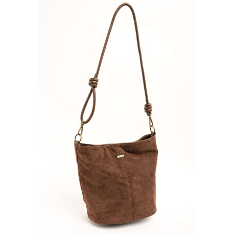 Cartera Gamuza Vegana Chocolate
