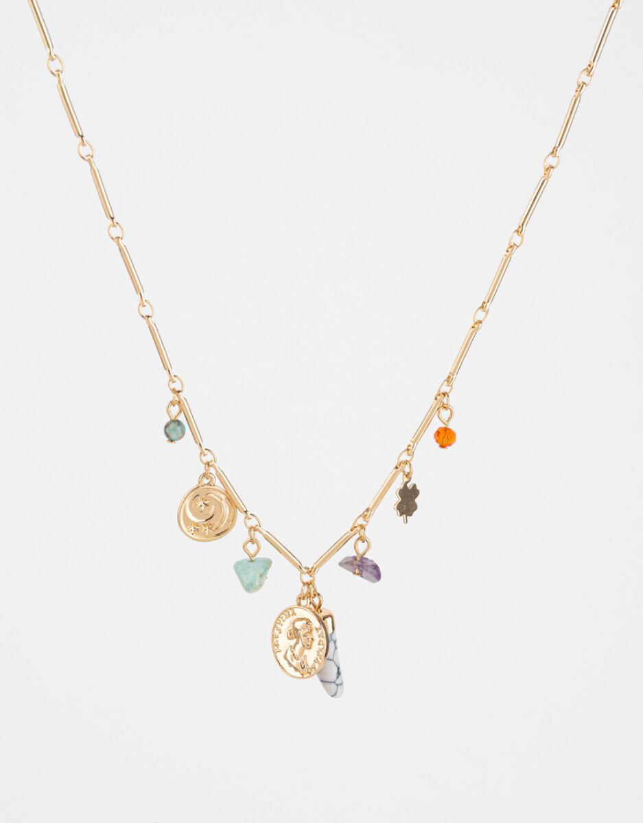 Collar Con Piedritas Naturales 