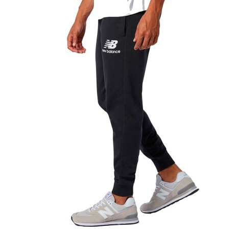 Pantalon New Balance Moda Hombre Essentials Stacked Logo Sweatpant Negro Color Único