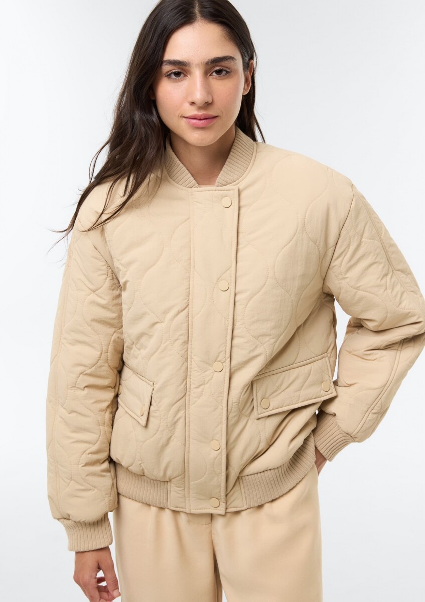 CAMPERA ADULTO CON TEXTURA - BEIGE - BEIGE 