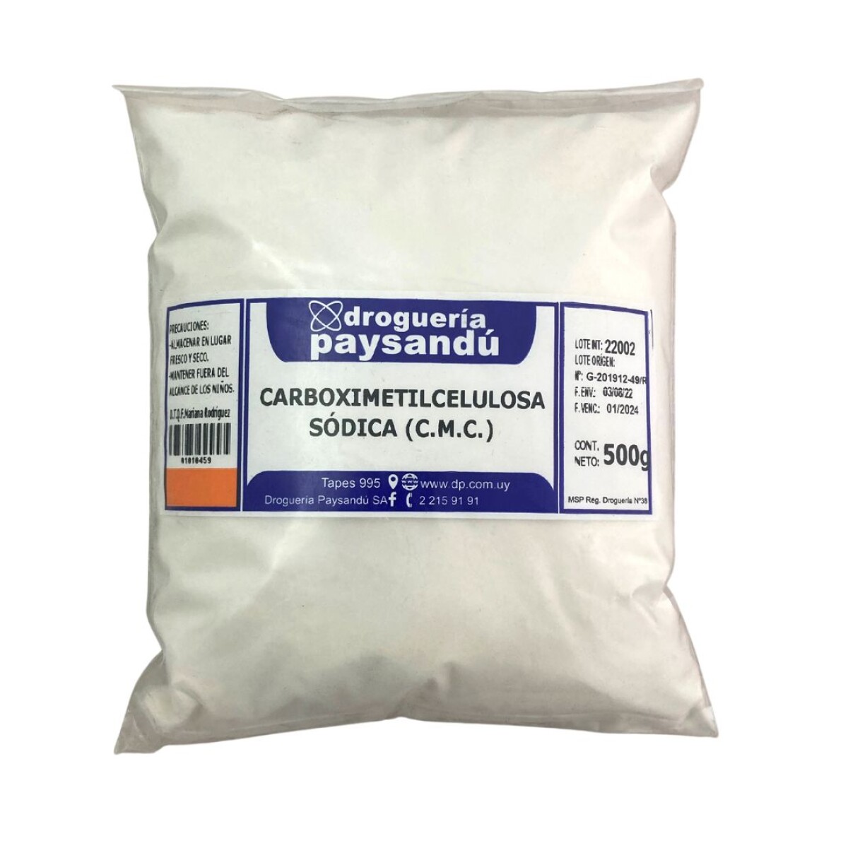 Carboximeticelulosa sódica - 500 g 