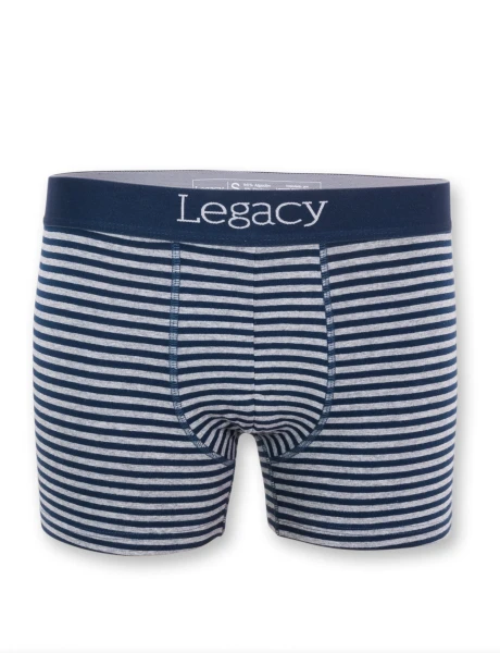Boxer algodón rayado Azul