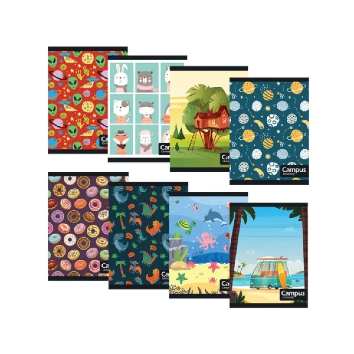 Cuaderno Campus 36 Hojas Rayado - Surtido 