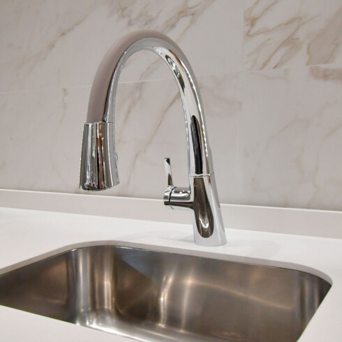Griferia De Mesada Cocina Monocomando Cromo Fv 000