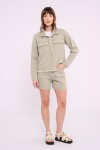Campera de jean Verde militar