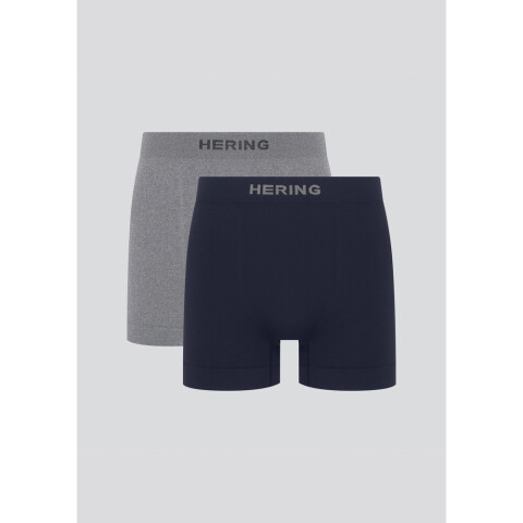 KIT COM 2 CUECAS BOXER AZUL/CINZA