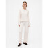 CASHSOFT CABLE PANT IVORY FROST