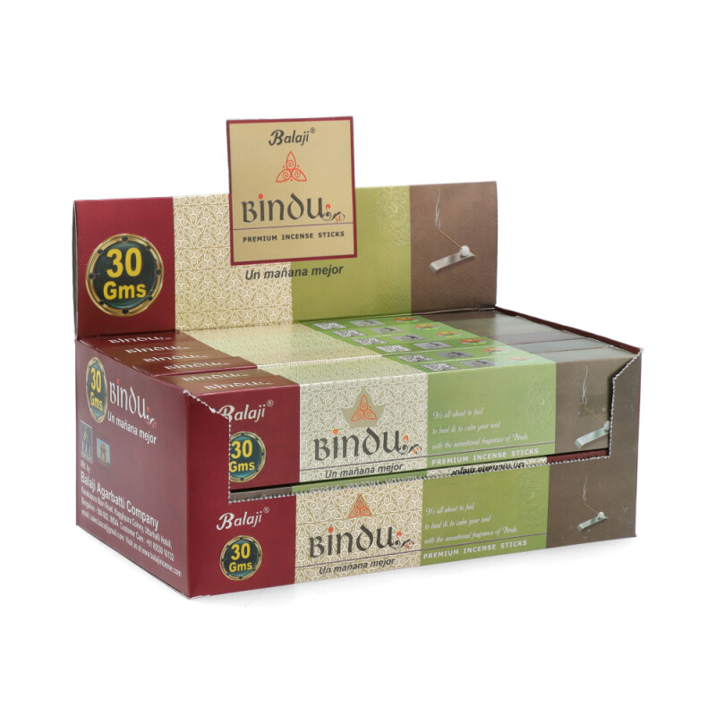 INCIENSO BALAJI CAJA DE MASALA 15GR X12 Bindu
