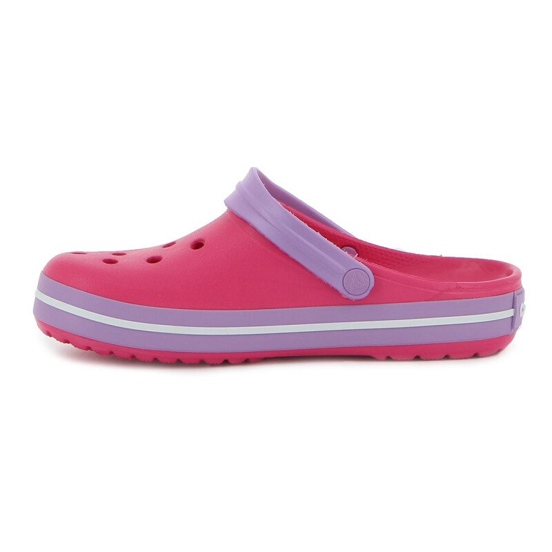 Zueco de Mujer Crocs Band c/tira Atras Fucsia-lila