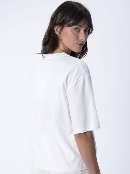 Remera Estampa Mar Blanco