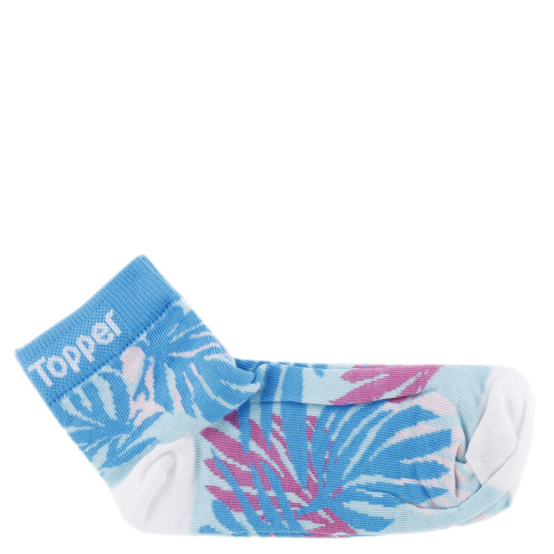 Medias Infantiles Topper x3 Caña Baja Turquesa - Gris - Lila