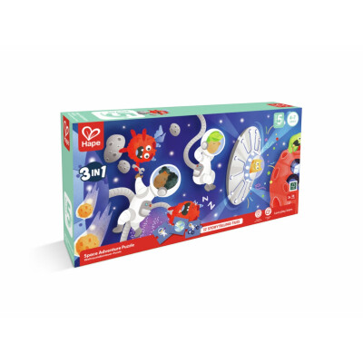 Juego de Mesa Puzzle Espacial 3 en 1 Hape Juego de Mesa Puzzle Espacial 3 en 1 Hape