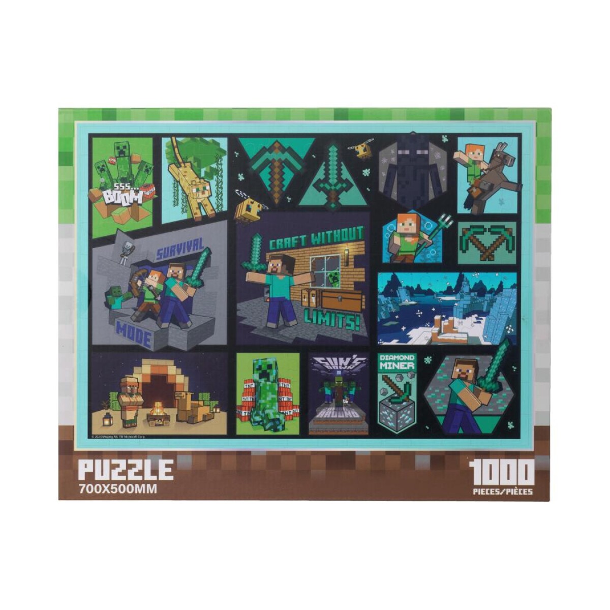 Puzzle Minecraft con cuadro 