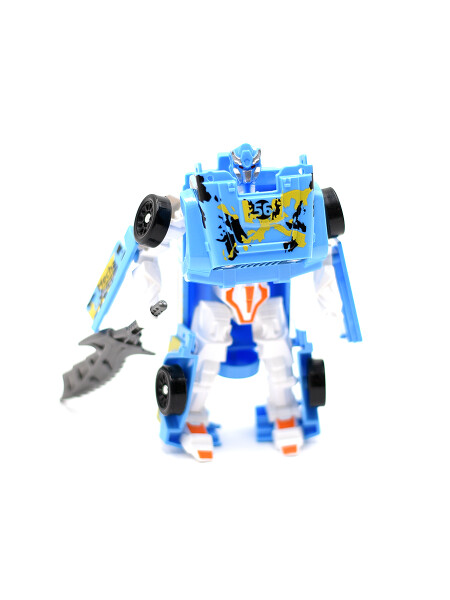 ROBOT TRANSFORMER AZUL CLARO