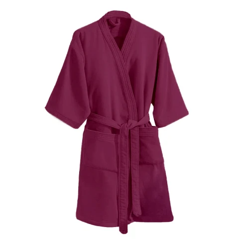 Bata de baño Dohler Velour Variedad de Talles y Colores VINO