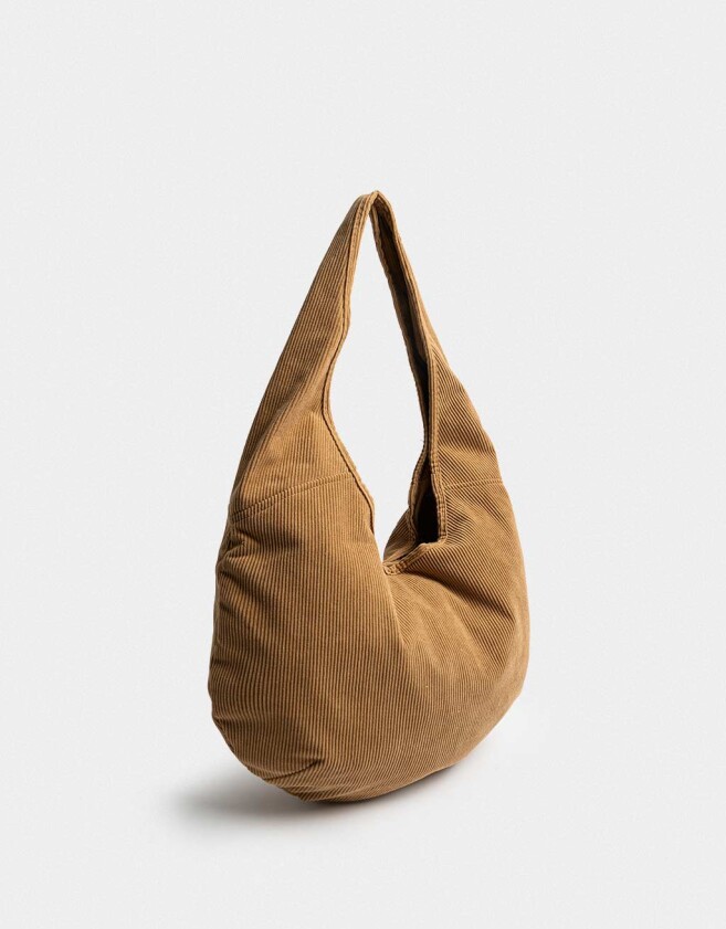 Saca Cartera Saca Corderoy Chocolate - Marron Camel