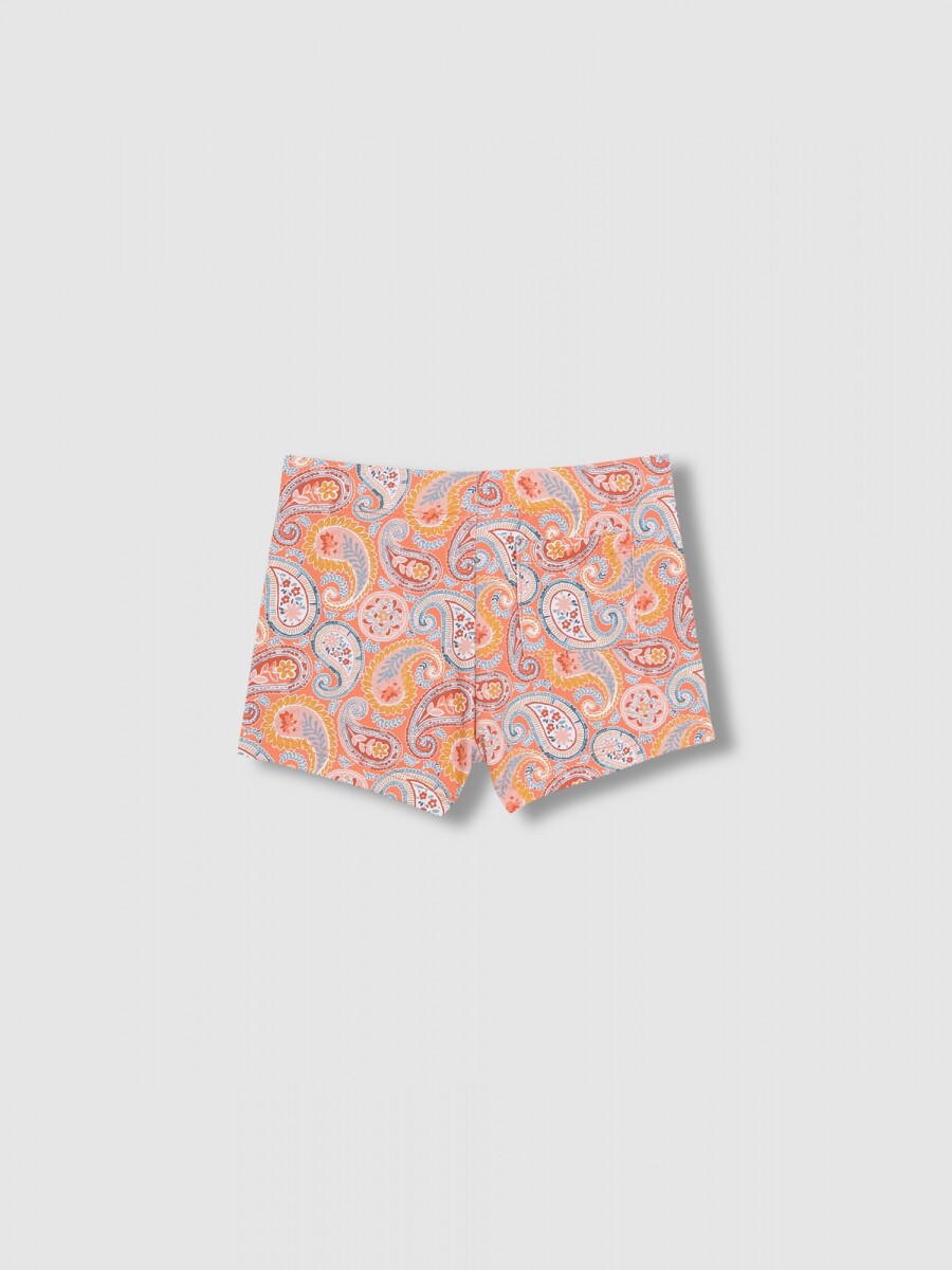 Bañador Estampado Paisley Gris
