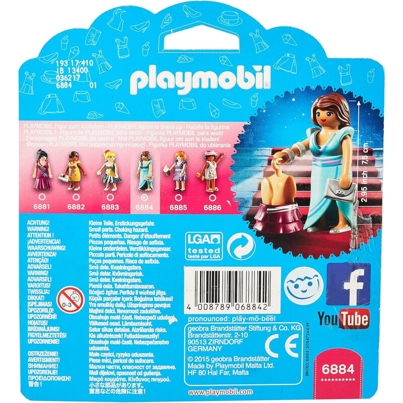 Figura Infantil Moda Noche Playmobil 6884 Figura Infantil Moda Noche Playmobil 6884