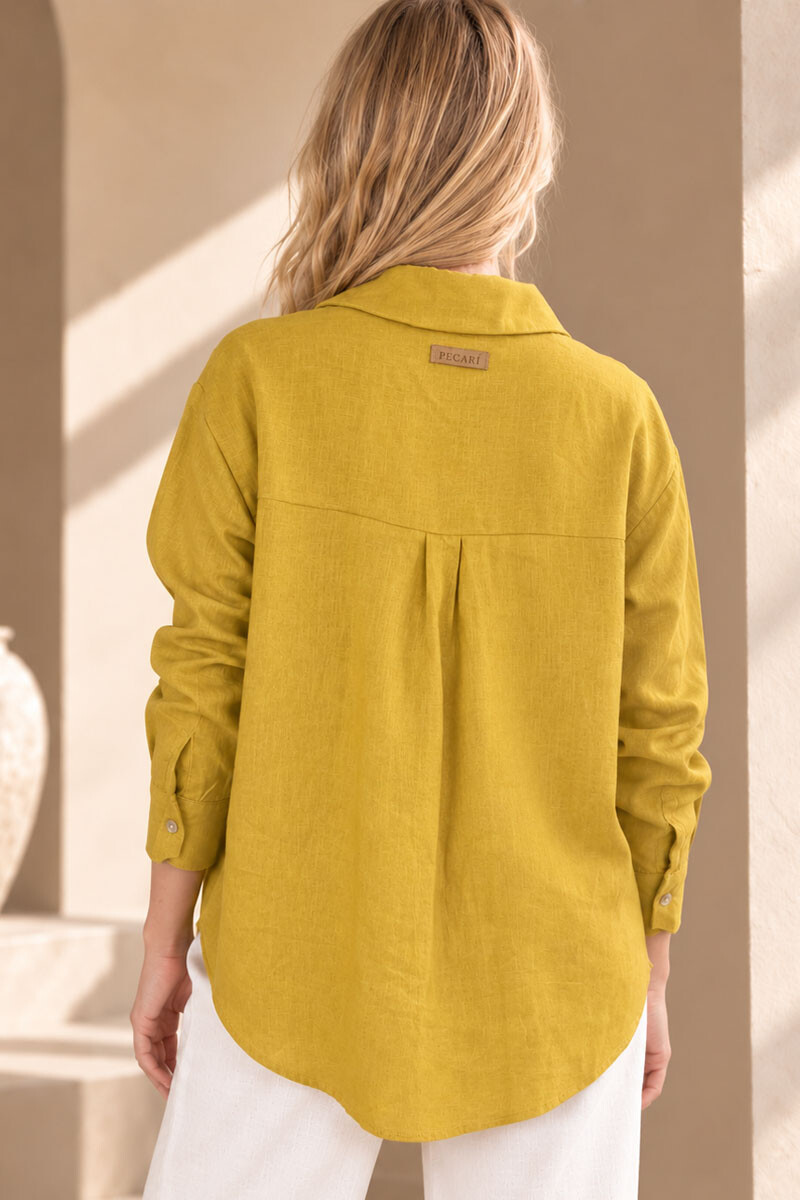 Camisa amalfi Mostaza