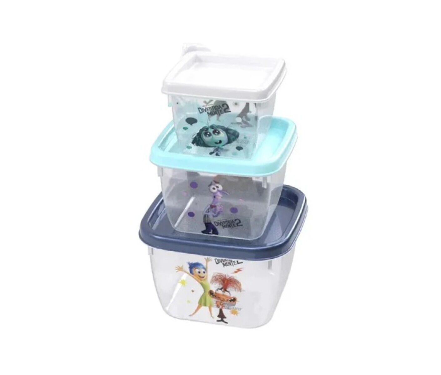 Set x3 tupper diseños - intensamente 