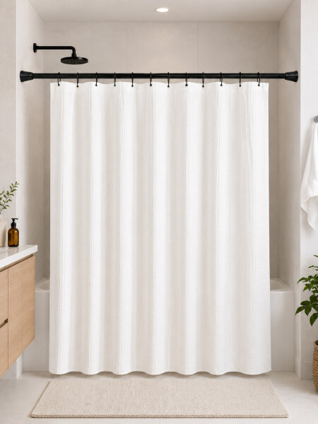 PALO PARA CORTINA DE BAÑO NEGRO