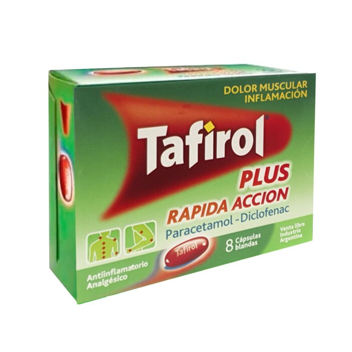 TAFIROL PLUS R.A CJ X 8 CAPS. BLANDAS única