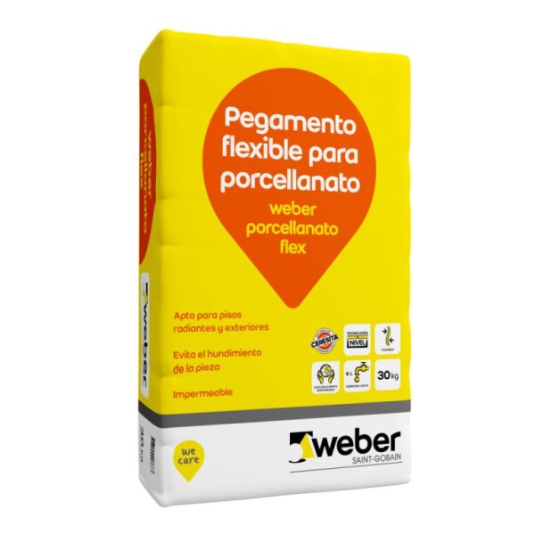 ADHESIVO WEBER pro PORCELANATO x 25 kg Adhesivo Weber Pro Porcelanato X 25 Kg