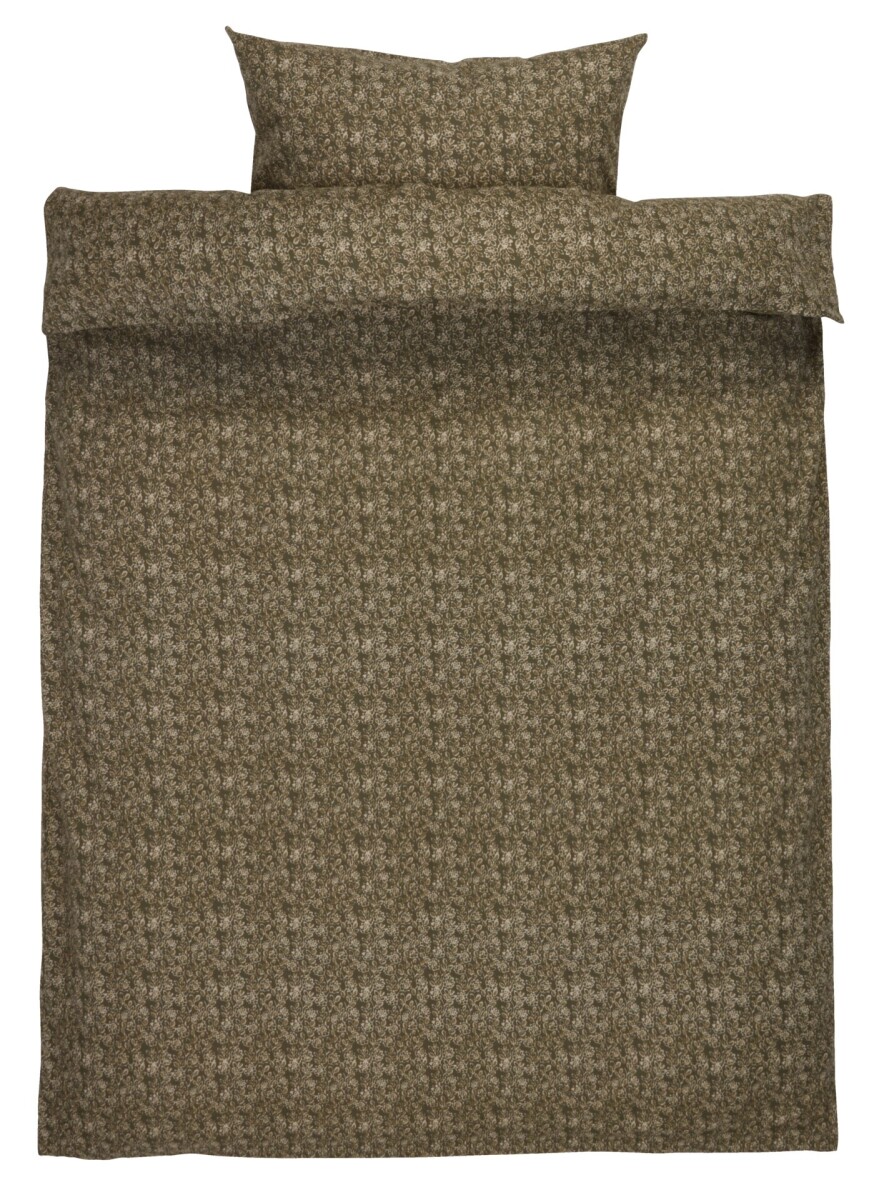 Juego funda nórdica franela ROSA 155x220 oliva 