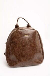 Mochila Cuero Vegano Chocolate